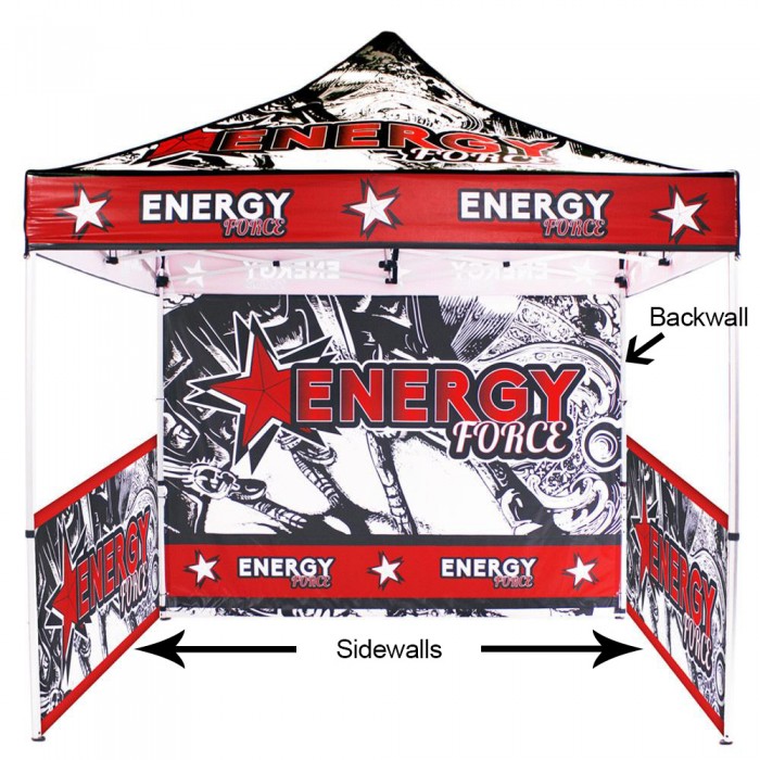 10 ft. Canopy Aluminum Tent - Full-Color UV Print Package