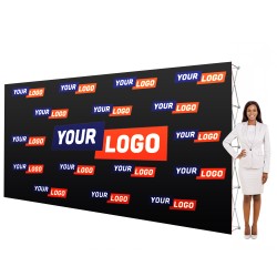 15ft RPL Fabric Pop Up Backdrop Display - 8ft or 10ft height Straight Graphic Package 15ft RPL Fabric Pop Up Backdrop Display - 8ft or 10ft height Straight Graphic Package