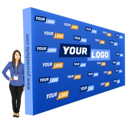 20 ft. RPL Fabric Pop Up Backdrop - 8ft or 10ft height Straight Graphic Package 20 ft. RPL Fabric Pop Up Backdrop - 8ft or 10ft height Straight Graphic Package