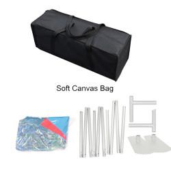 8 ft. Straight Tension Fabric Step and Repeat Backdrop – Graphic Package
